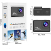 Mini Caméra d'Action V22 4K Ultra HD Écran Tactile – Étanche avec Boîtier, Wi-Fi, Format Pocket & Kit Accessoires image 3