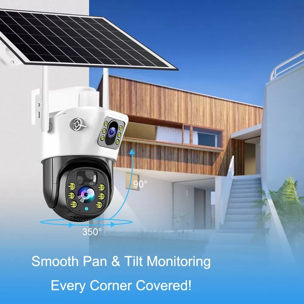 Caméra de Surveillance Solaire sans fil Sim 4K 4G CCTVimage 4