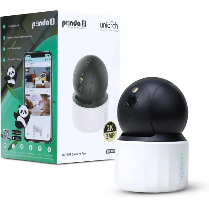 Caméra de Surveillance WiFi Intérieure 3MP Uniarch (UHO-S3E-M3TD) – Pan & Tilt 360°, Audio Bidirectionnel & Bouton d'Appel Direct  image 4