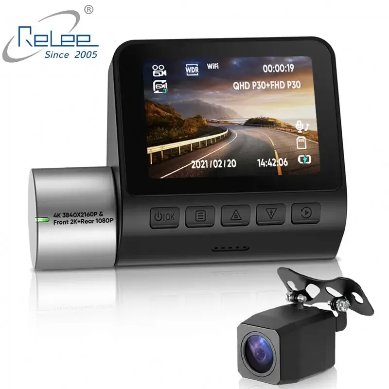 GENERALE - Caméra de Tableau de Bord avec Double Caméra Quad HD, 360°