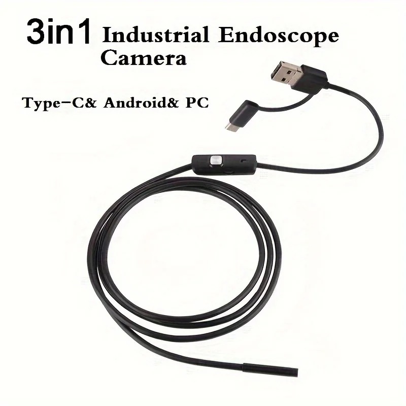 GENERALE - Caméra Endoscope Android 3-en-1 – Objectif 7mm Waterproof avec LED