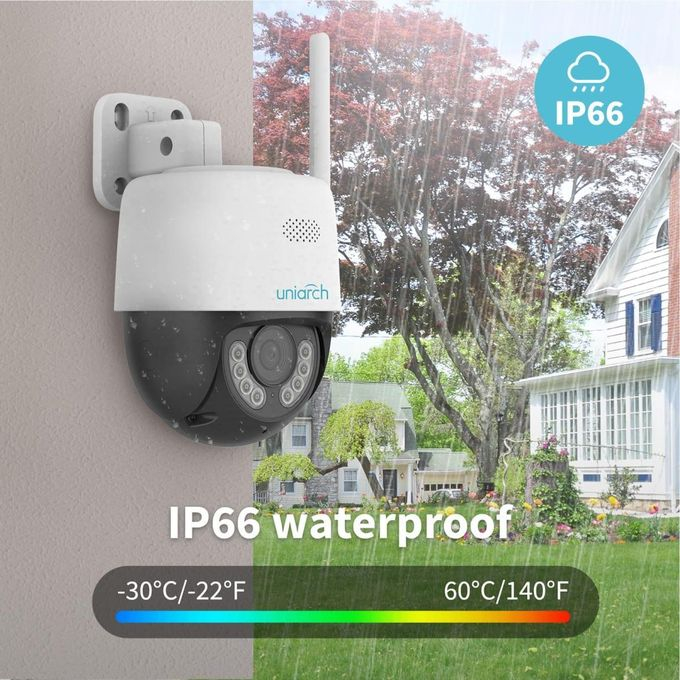 Caméra Extérieure WiFi PTZ 5MP Uniarch UHO-P1A-M5F4D – Vision Panoramique 360°, Micro-Audio & Haute Définition 5 Mégapixels image 3