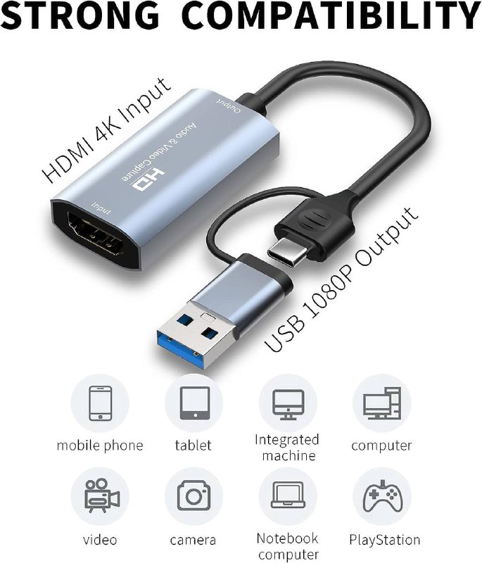 Carte de Capture Vidéo HDMI vers USB Type-Cimage 4