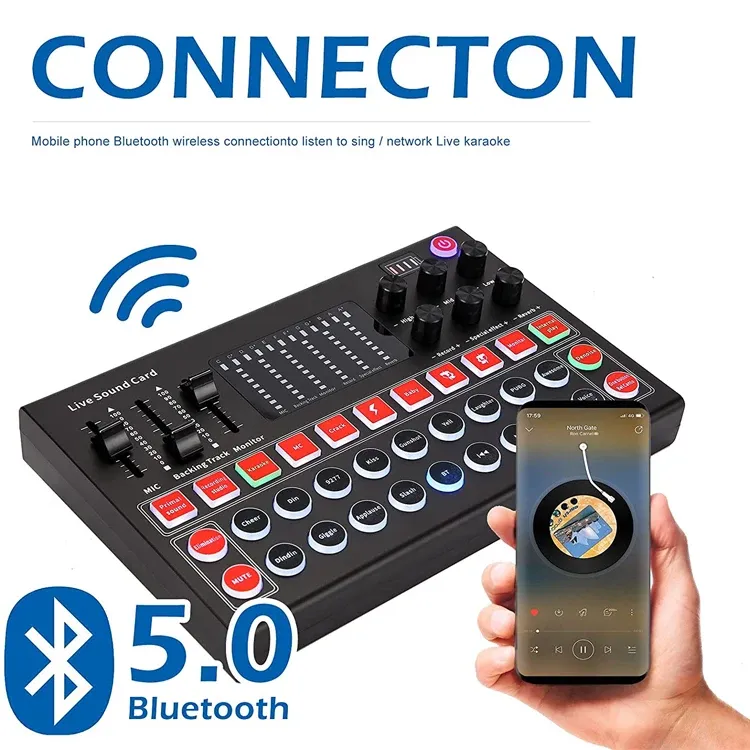 Carte Son M9 Live – Interface Audio USB pour Streaming et Podcast Mobile image 3