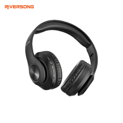 Casque Bluetooth RIVERSONG Rhythm L5 Supra-Auriculaire – Ultra Léger, Confortable, ENC pour Appels Clairs, Noir