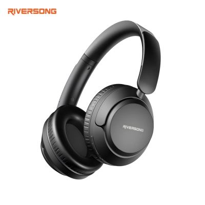 Casque Bluetooth RIVERSONG Rhythm M6 Supra-Auriculaire – Son 360° Immersif, ENC pour Appels Clairs, 25h Autonomie, Noir