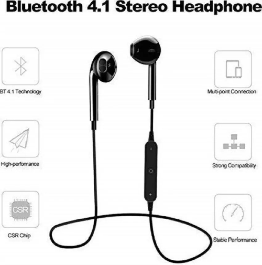 Casque Bluetooth Sans Fil S6 image 3