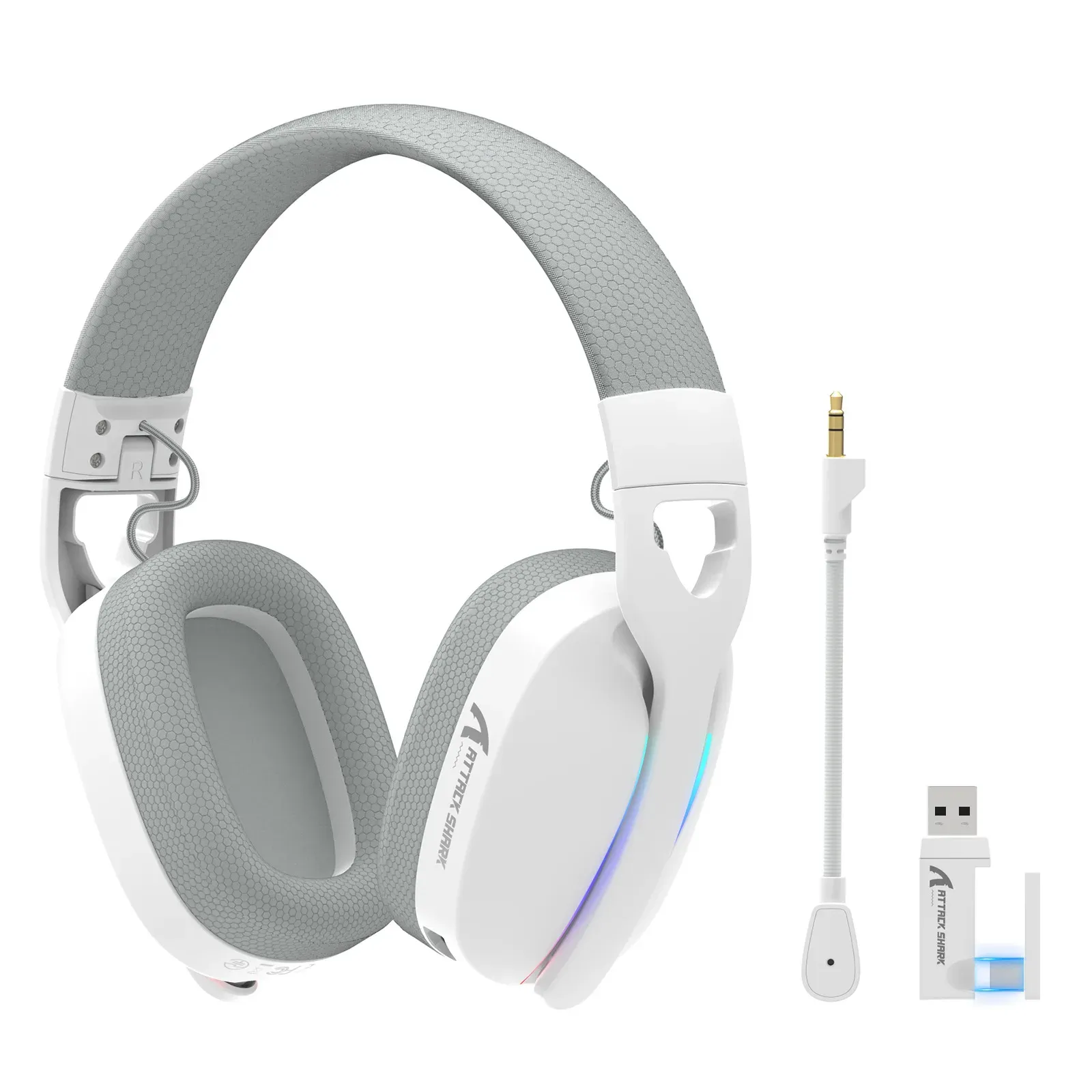 GENERALE - Casque Gaming Sans Fil Attack Shark L90 – Réduction Active du Bruit (ANC), Bluetooth 5.3 & Micro Inclus