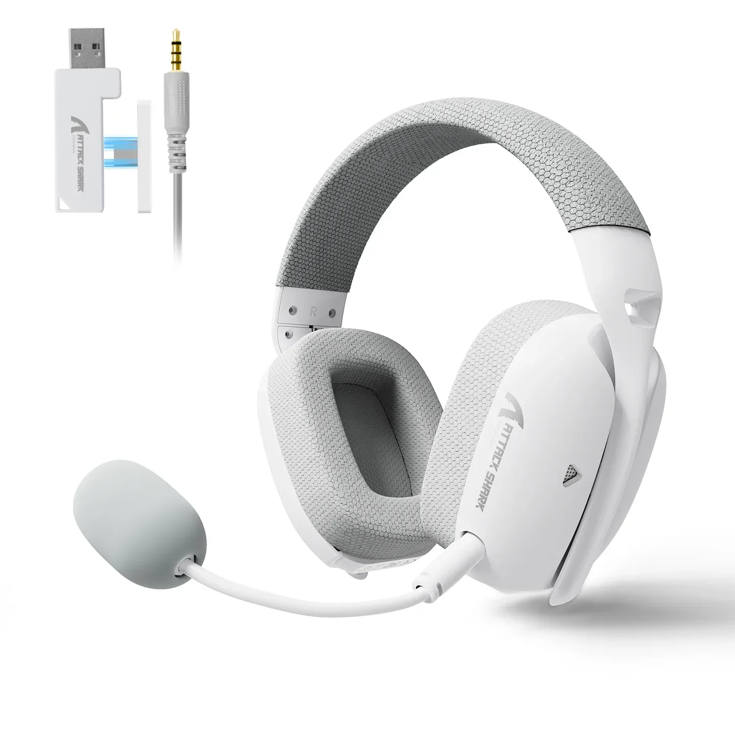 GENERALE - Casque Gaming Trimode Attack Shark L80PRO – 2.4GHz / Bluetooth / Filaire, Réduction Active du Bruit (ANC) & Micro