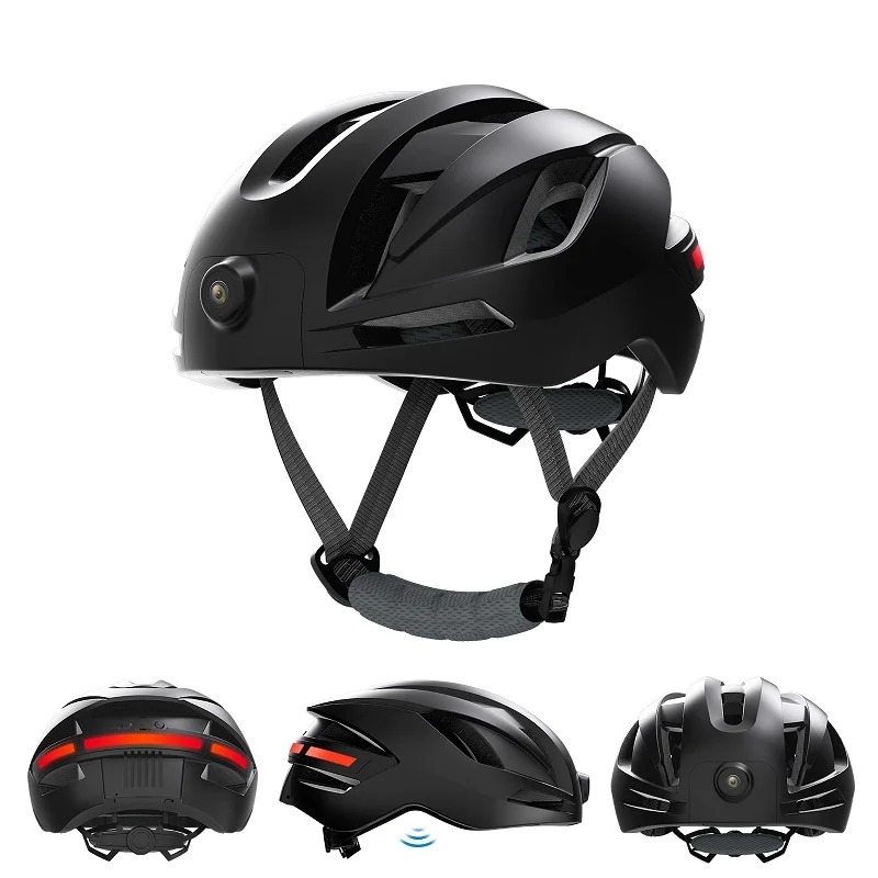 Casque Intelligent de Cyclisme 1080p – Clignotants LED, GPS, Bluetooth & Appels Mains Libres