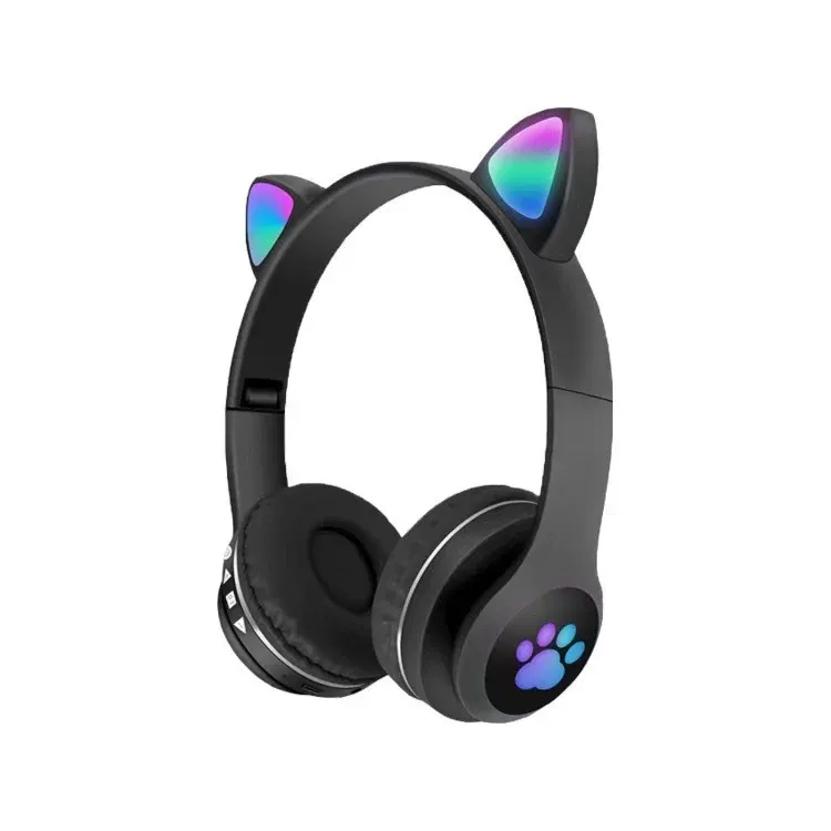 Casque Sans Fil Enfant VIV-23M — Casque Oreilles de Chat LED Pliable & Confortable image 1