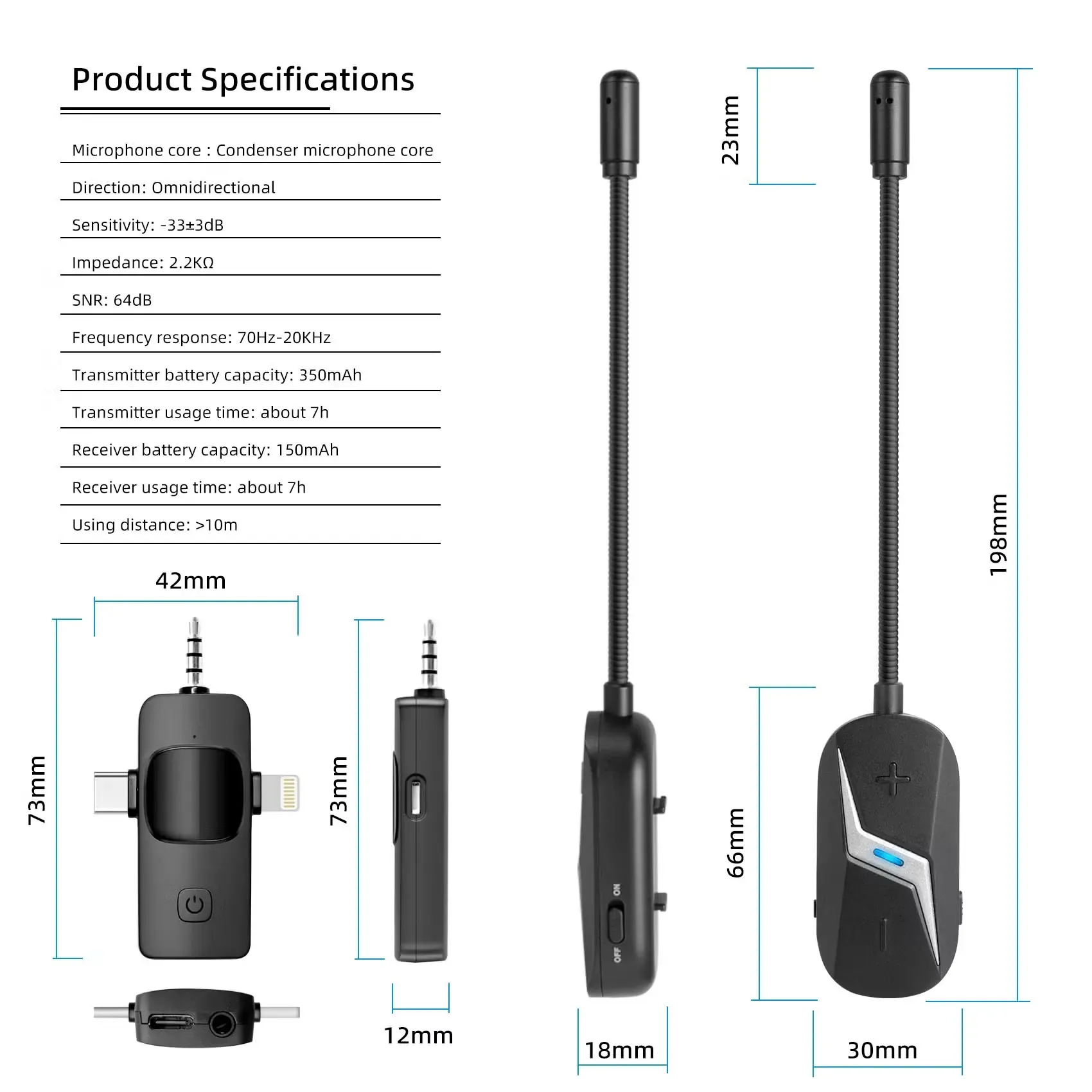 Casque Sans Fil Professionnel GF13 – Microphone Antibruit pour Enseignementimage-2