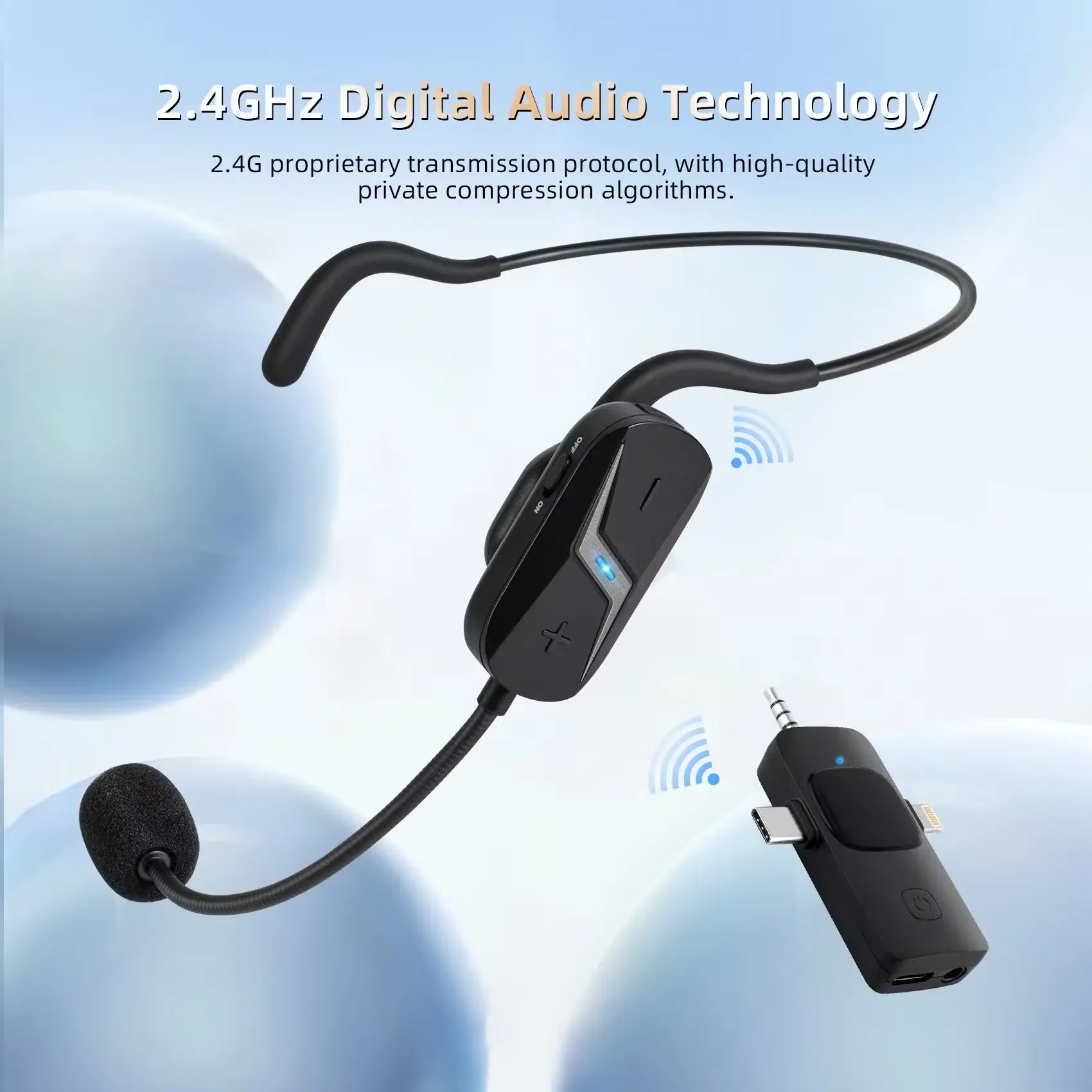 Casque Sans Fil Professionnel GF13 – Microphone Antibruit pour Enseignement image 3