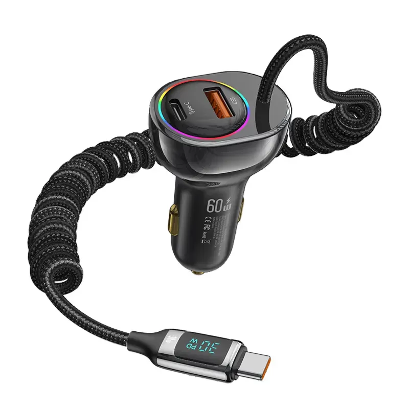 Chargeur de Voiture USB USAMS 60W image 1