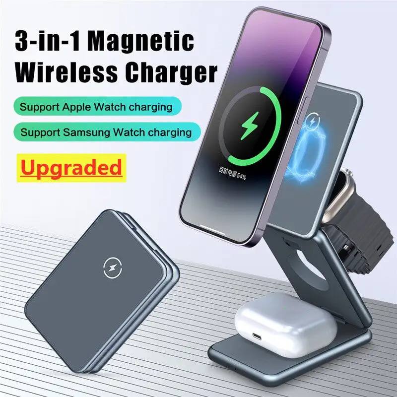 Chargeur Magnétique sans fil 3 en 1 pour Téléphone image 3