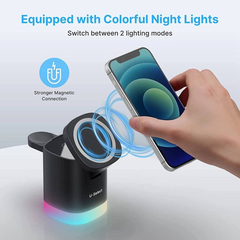 Chargeur Magnétique sans fil Support Pliable image 3