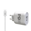 Chargeur MOXOM PD 3.0   Adaptateur de Charge rapide avec 2 port USB/TYPE-C  support 32Wimage-2