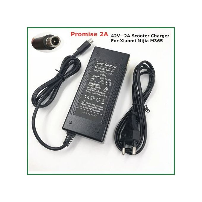 Chargeur Rapide 42V 2A pour Xiaomi M365 — Bloc d'Alimentation Sécurisé pour Trottinette Électriqueimage-2