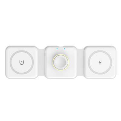 GENERALE - Chargeur sans Fil Pliable 3 en 1 pour Apple et Android Watch