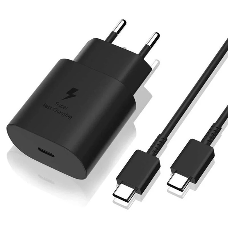 Chargeur Super Rapide 25W EP-TA800 - Compatible Samsung Galaxy S23/S22/A54 avec Câble Type-C image 1