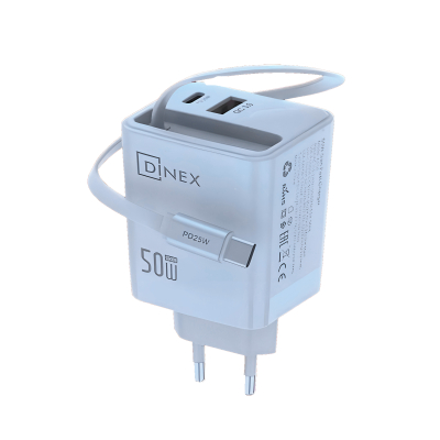 Chargeur Ultra-Rapide Dinex 50W Max – Super Fast Charger Haute Puissance pour Smartphone et Tablette