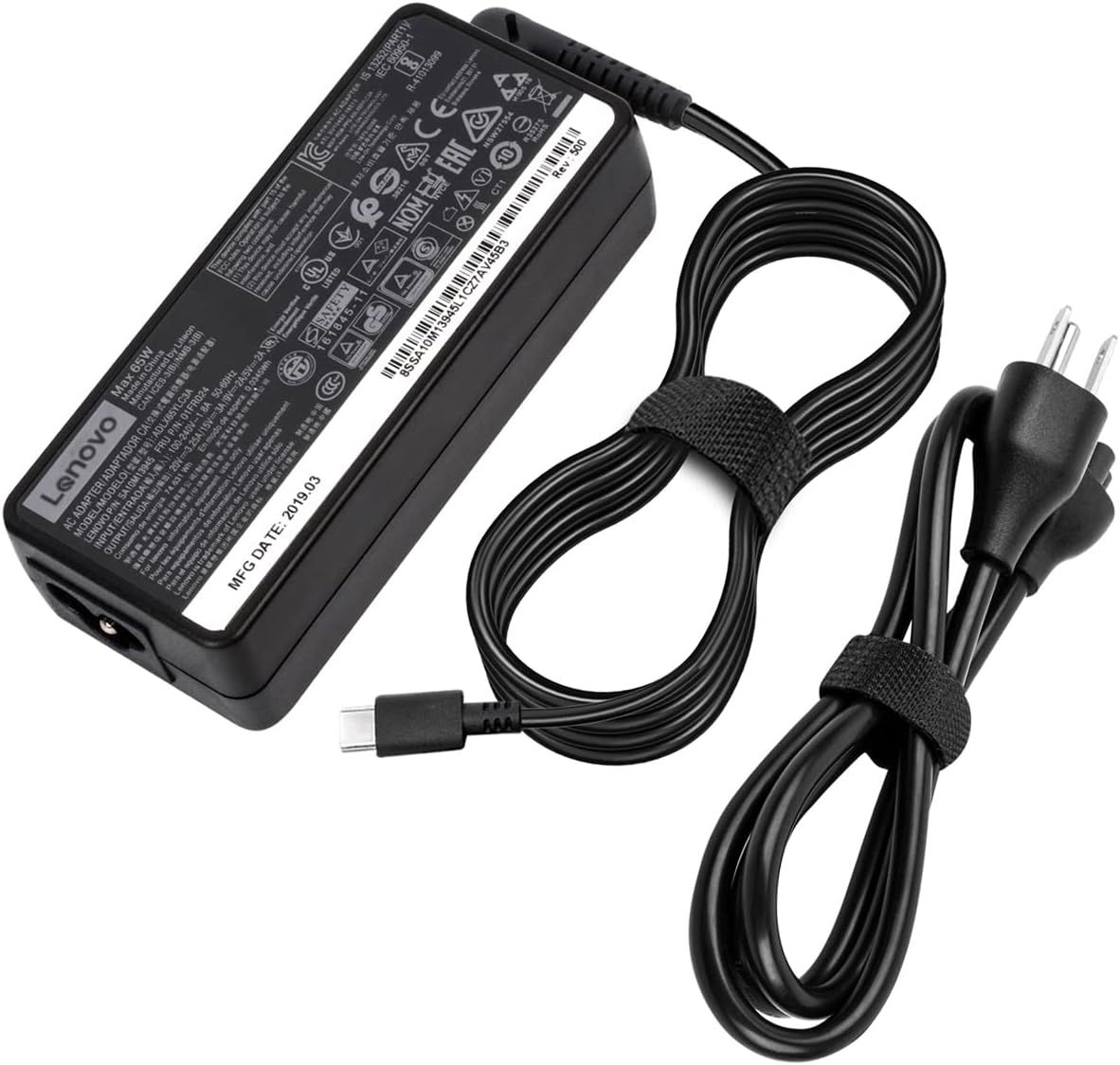 GENERALE - Chargeur USB-C 65W pour Ordinateur Portable Lenovo ThinkPad & Yoga Original