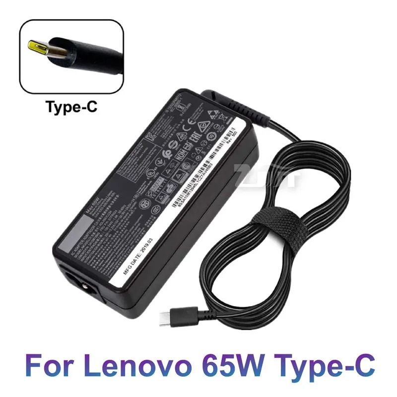 Chargeur USB-C 65W pour Ordinateur Portable Lenovo ThinkPad & Yoga Originalimage-2