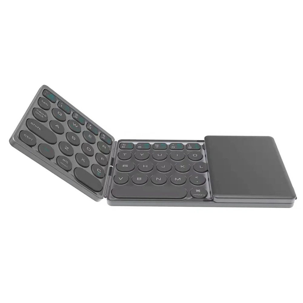 Clavier Bluetooth Pliable Mini avec Touchpad Intégré – Sans Fil, Ultra-Portable pour Tablette, iPad, Android et Windows image 3