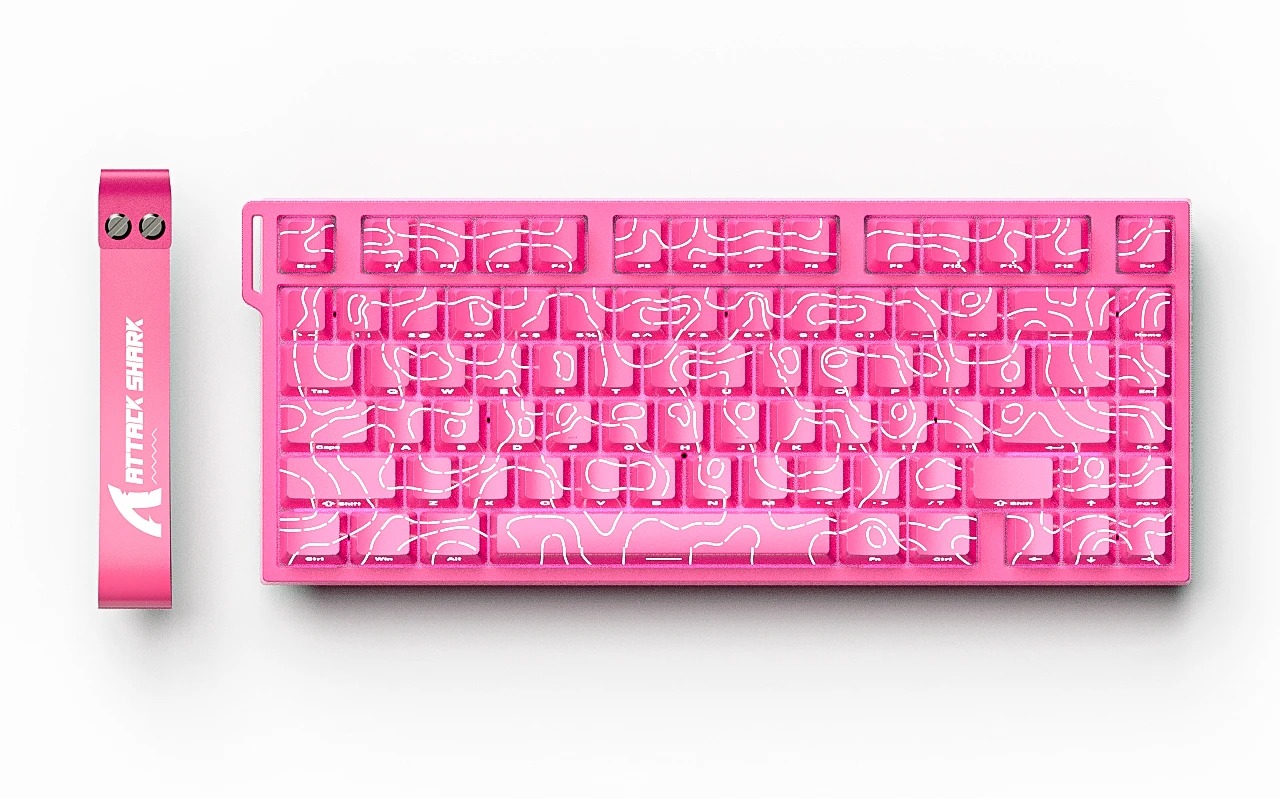 Clavier Gamer Magnétique Attack Shark R82HE – Taux de Sondage 8KHz, Précision 0,005RT, Taux d'Échantillonnage 256K & RGBimage 4