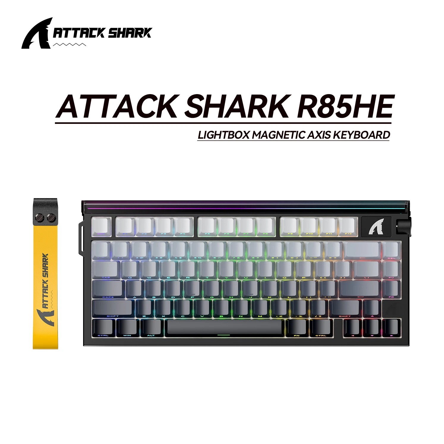 Clavier Magnétique Gamer ATTACK SHARK R85 HE – Taux 8KHz, Précision RT 0.005mm & Boîte à Lumière Personnaliséeimage-2
