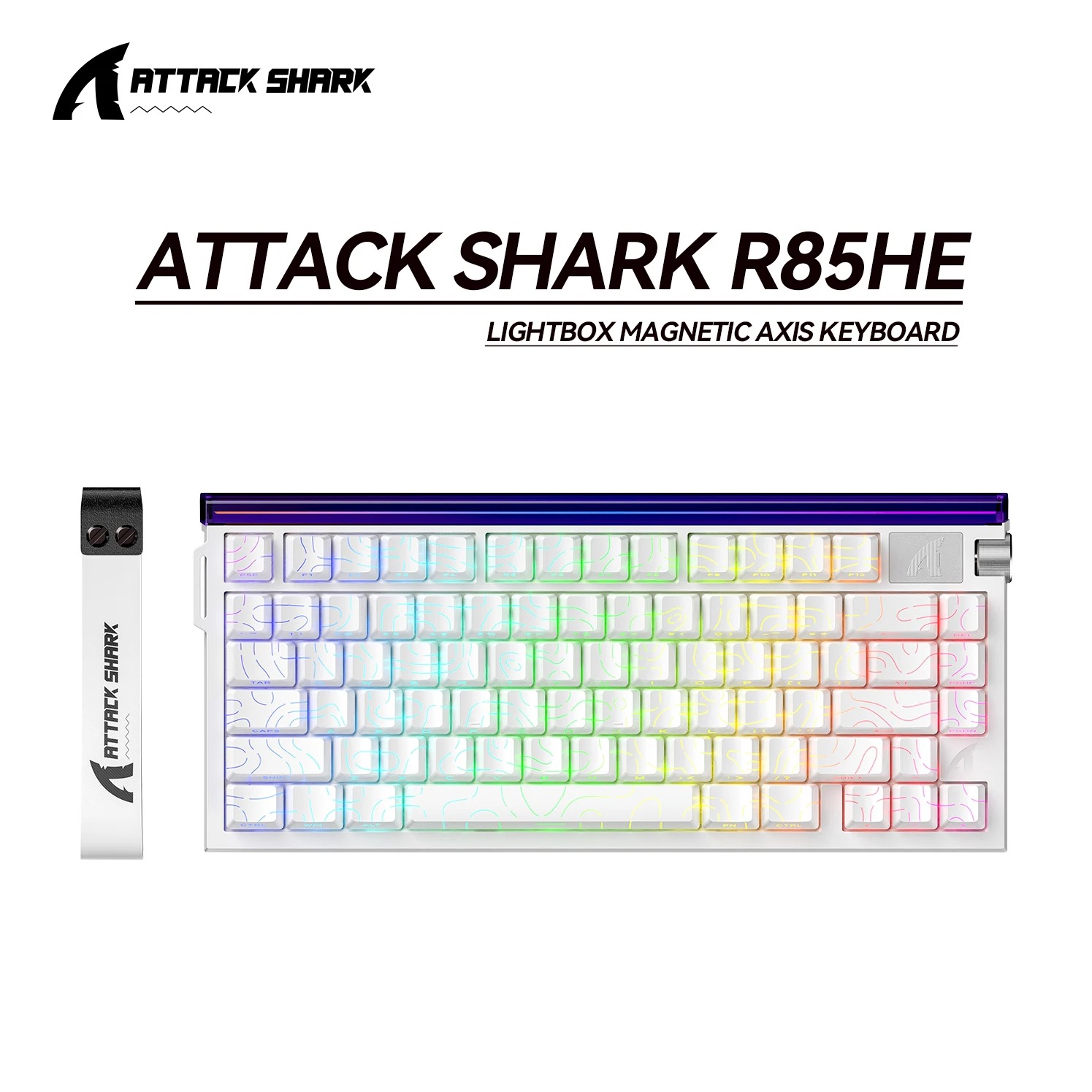 Clavier Magnétique Gamer ATTACK SHARK R85 HE – Taux 8KHz, Précision RT 0.005mm & Boîte à Lumière Personnalisée image 3