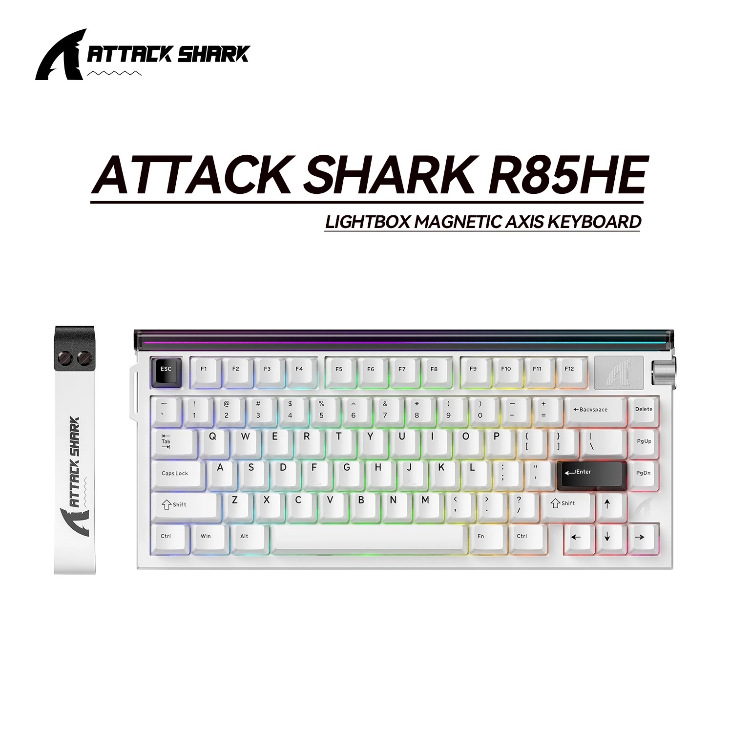 Clavier Magnétique Gamer ATTACK SHARK R85 HE – Taux 8KHz, Précision RT 0.005mm & Boîte à Lumière Personnaliséeimage 4