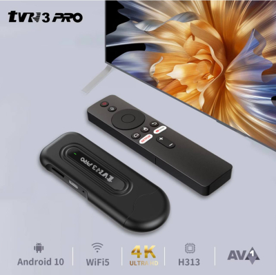 Clé TV Android 16 4K – Passerelle Multimédia avec Google Assistant