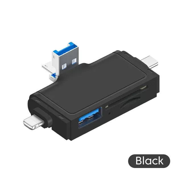 Clé USB et Lecteur de Carte SD Multifonction 7-en-1 image 1