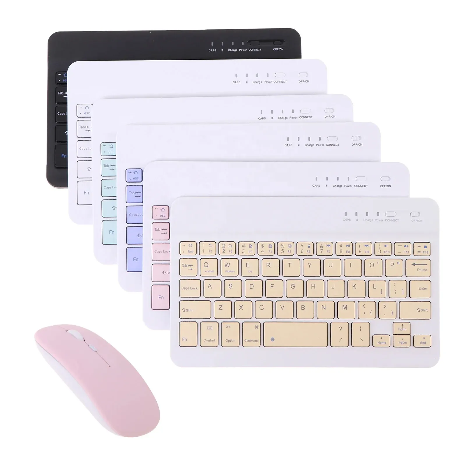 Combo Clavier et Souris Ultra-Thin – Ensemble Sans Fil Rétroéclairé pour Tablette et Smartphone image 1