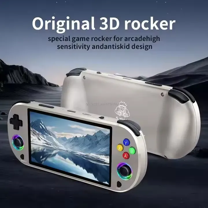 Console de Jeu Portable M22 Pro 2024 Écran 5.0 Pouces IPS 1920x1080 – Lecteur Vidéo Linux, Console Rétroimage 4