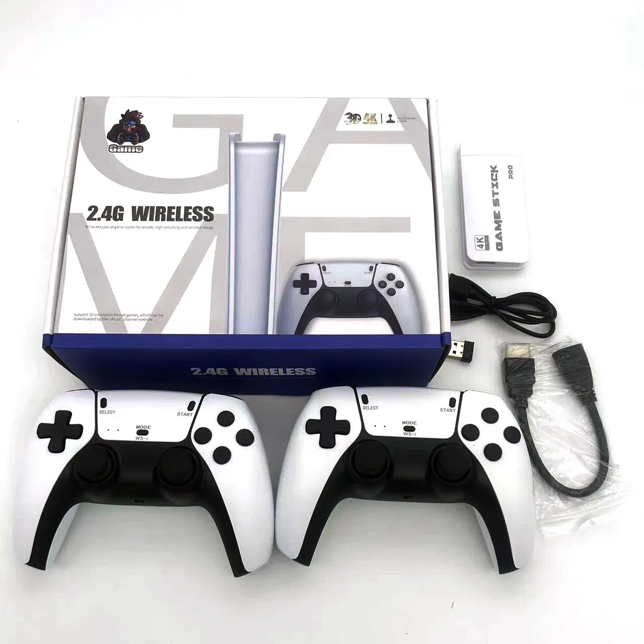 Console Rétro M15 Game Stick 4K – Plus de 20 000 Jeux Inclus, 2 Manettes Sans Fil et Sortie HD pour PS1/GBAimage-2
