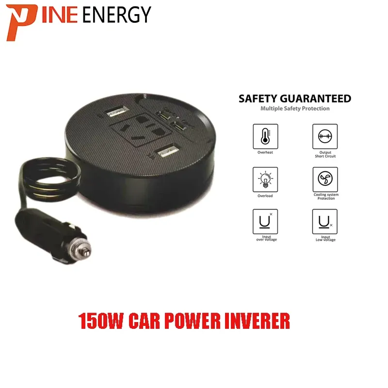 Convertisseur de Puissance Voiture 150W – Onduleur Allume-Cigare DC 12V vers AC 110V/220V image 3