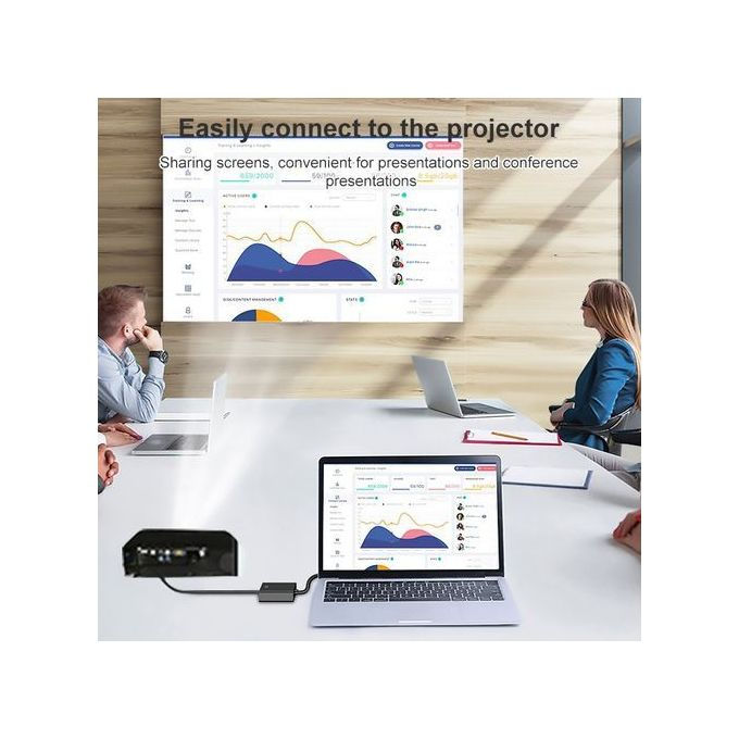 Convertisseur VGA vers HDMI avec Audio 1080P – Adaptateur Connecteur Mâle pour PC et Ordinateur Portable vers TV image 3