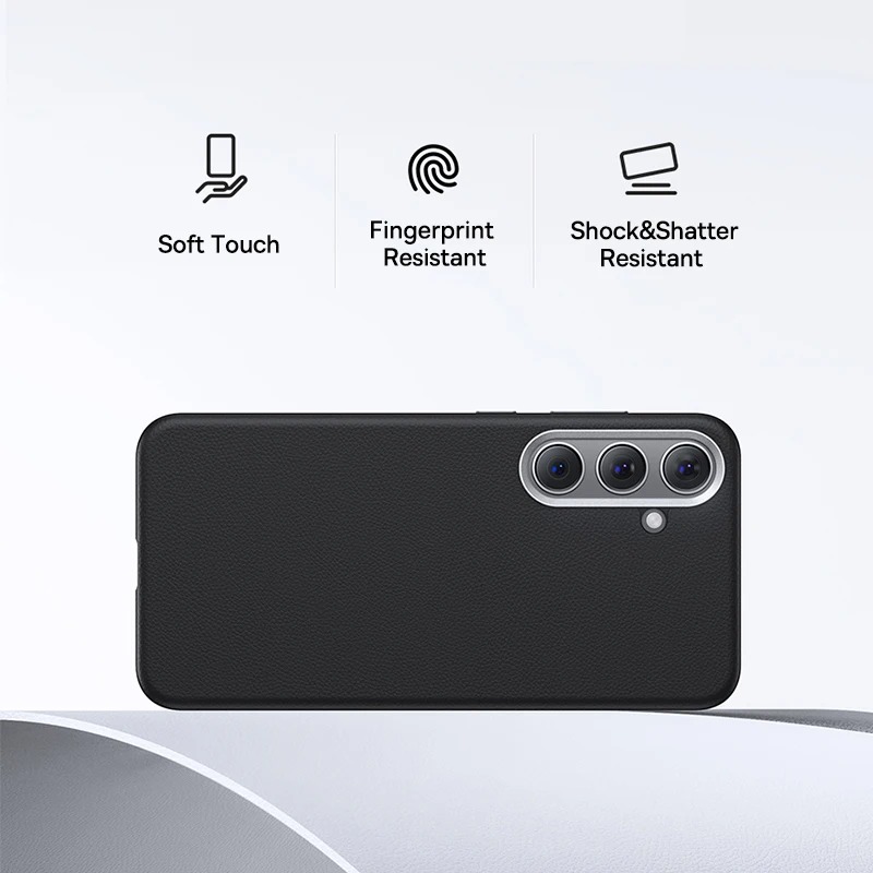 Coque Baseus Fauxther Series pour Samsung Galaxy S24 / S24+ / S24 Ultra - Protection Élégante et Durable image 3