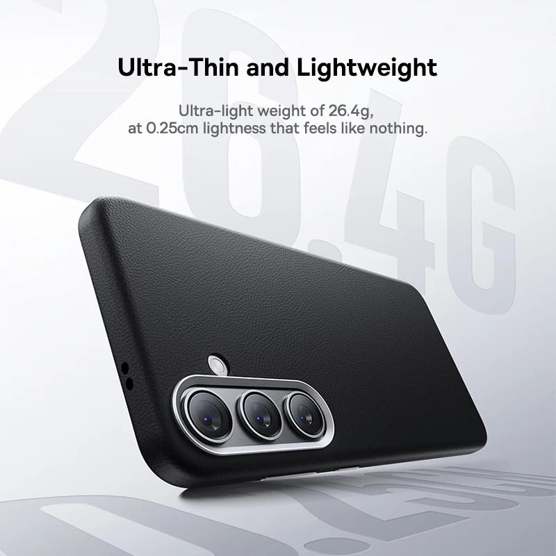 Coque Baseus Fauxther Series pour Samsung Galaxy S24 / S24+ / S24 Ultra - Protection Élégante et Durableimage 4
