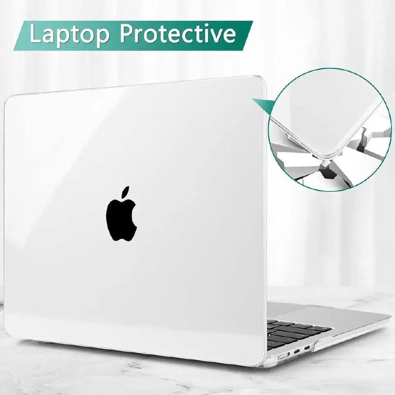 Coque Transparente Rigide Pour Ordinateur Portable - Protection Contre Rayures Et Chocs - Compatible Plusieurs Tailles (environ 37x25 Cm)
