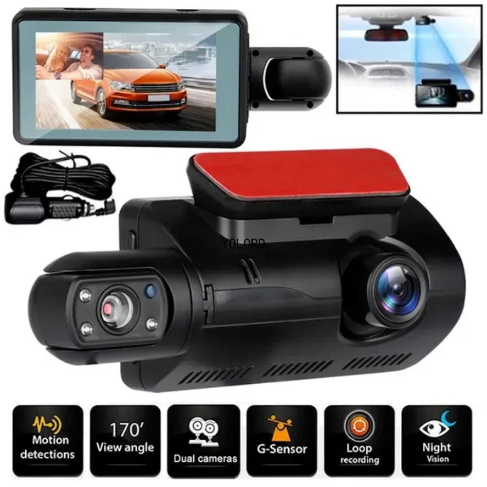 Dash Cam Double Objectif HD – Caméra de Voiture avec WIFI et Vision Nocturneimage 4