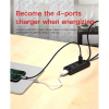DM MultiPort Hub USB 2.0 – Multiprise USB 4 Ports avec Câble Long de 120 cm pour PC & Gamingimage 4