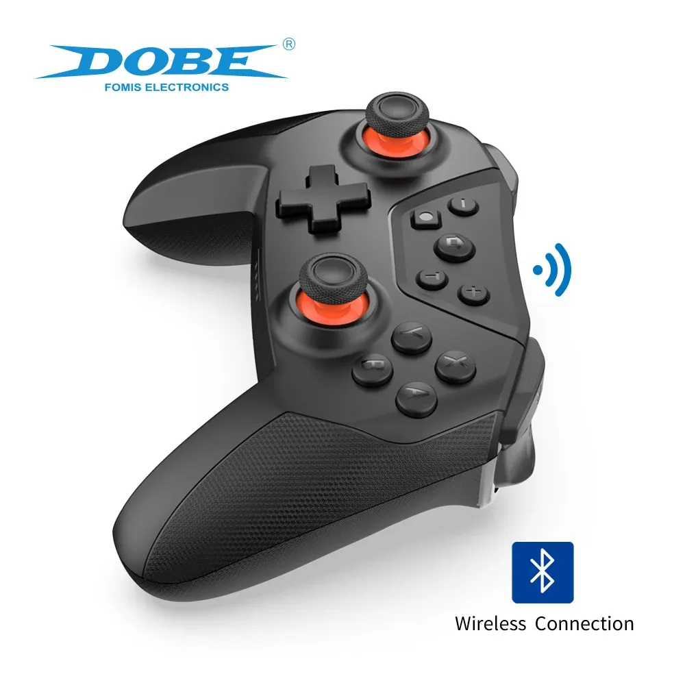 DOBE Wireless Pro Controller – Manette Sans Fil Bluetooth avec Double Vibration pour Nintendo Switch & PC