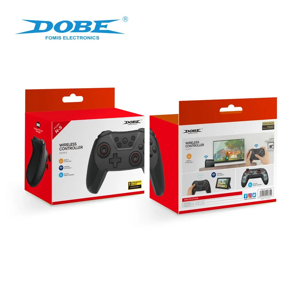 DOBE Wireless Pro Controller – Manette Sans Fil Bluetooth avec Double Vibration pour Nintendo Switch & PCimage 4