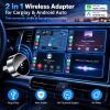 DriveLink 2-in-1 Pro – Adaptateur CarPlay & Android Auto Sans Fil (Plug & Play)image 4