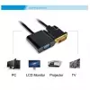 DVI-D 24+1 Pin Man to VGA 15 Pin HDTV Adapter Converter(Black)image-2