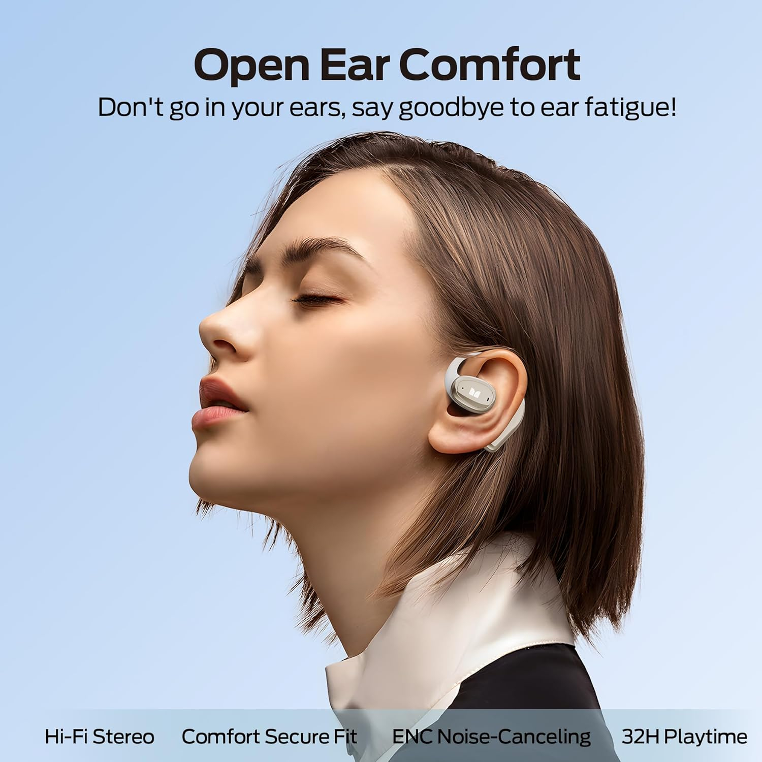 Écouteurs de Sport Monster Open Ear AC311 – Oreille Libre, Bluetooth 5.4, Étanches IPX5 et Son Stéréo Puissant 16.2mm image 3