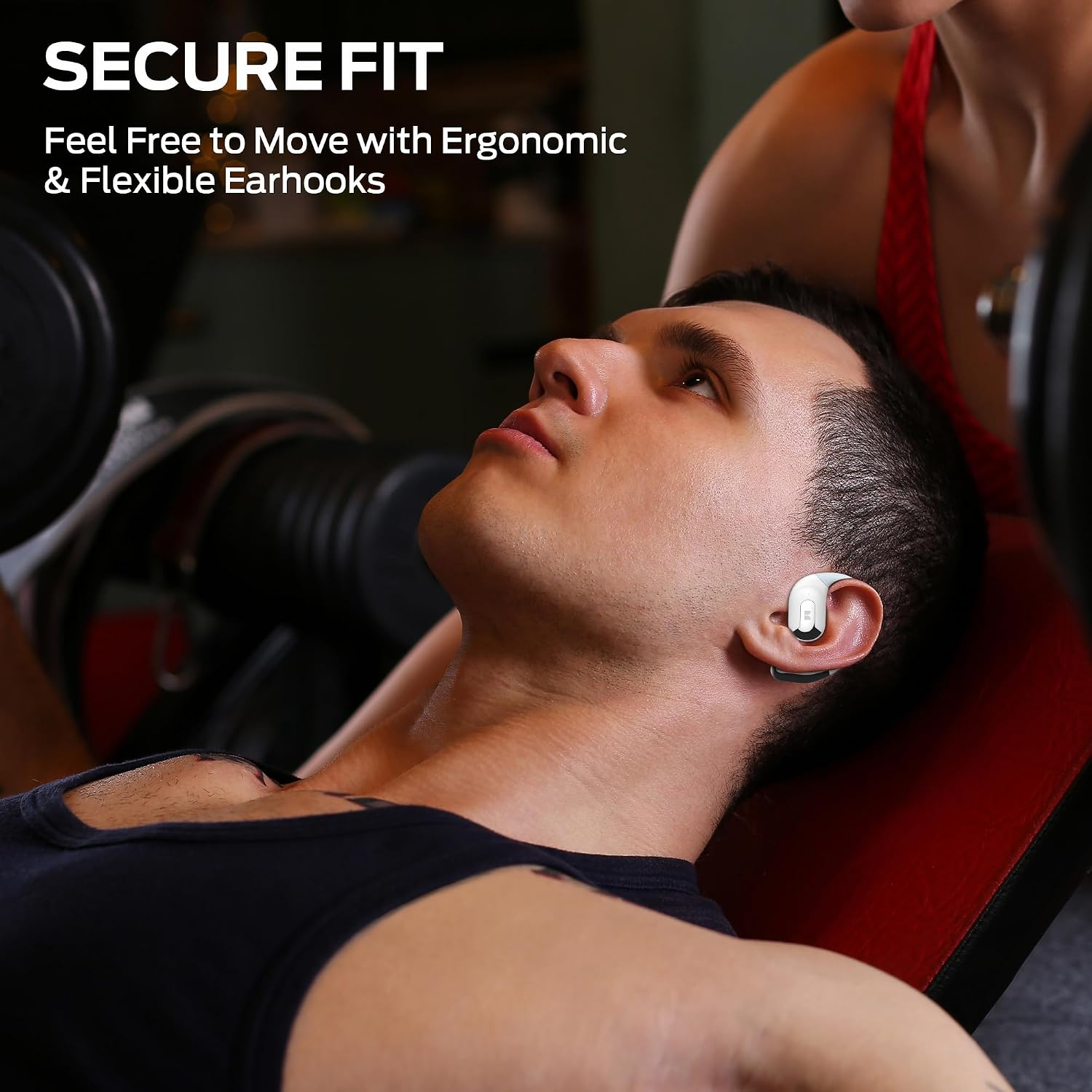 Écouteurs Oreille Libre Monster AC317 – Bluetooth 5.4, Design Élégant Gris Blanc et Appels Cristallinsimage 4
